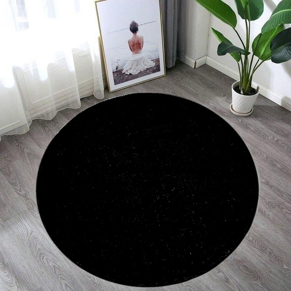 Χαλια Shaggy 3D BLACK 150X150cm